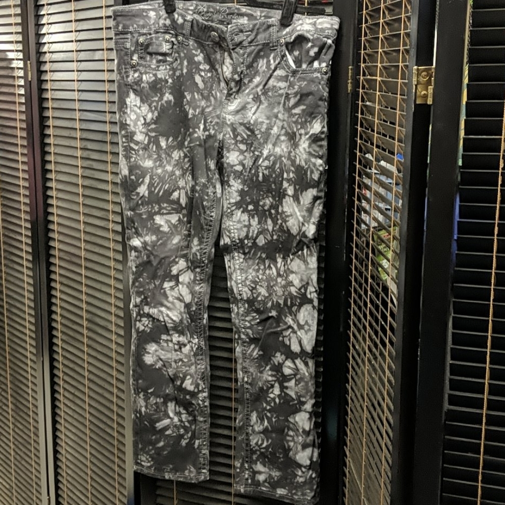 💀😎Black and gray tie dye skinny jeans 12